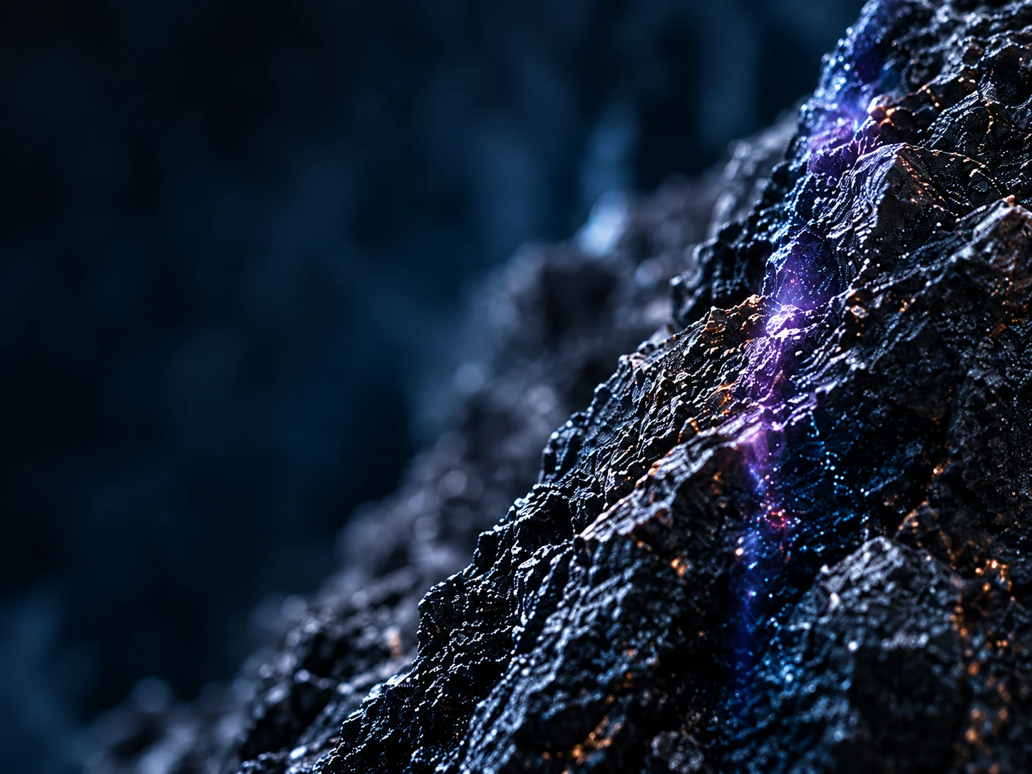Detalle conceptual de material industrial oscuro